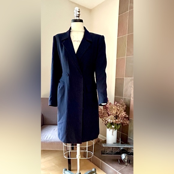 Jones New York Double Breasted Dress Navy 6 - Picture 2 of 6